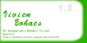 vivien bohacs business card